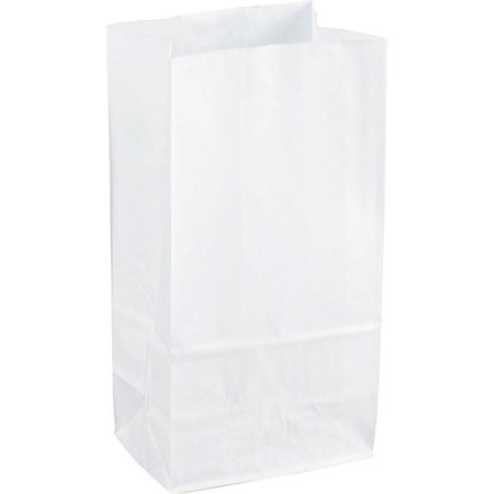 6 lb. White Paper Bag