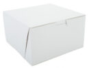 7X7X4 White Bakery Box