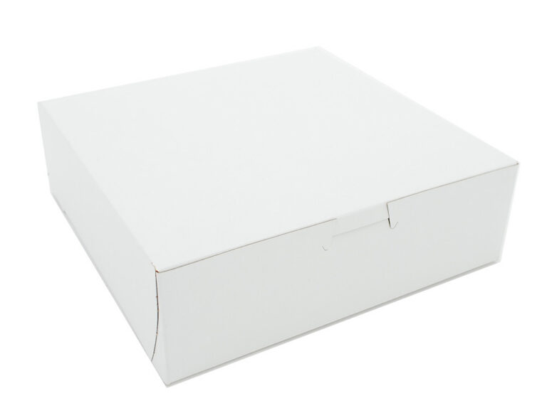 8X8X2.5 White Bakery Box