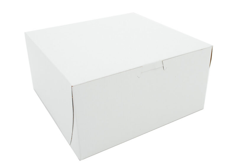 8X8X4 White Bakery Box