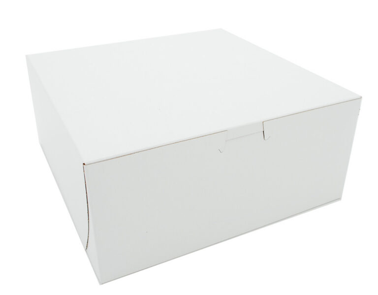 9X9X4 White Bakery Box