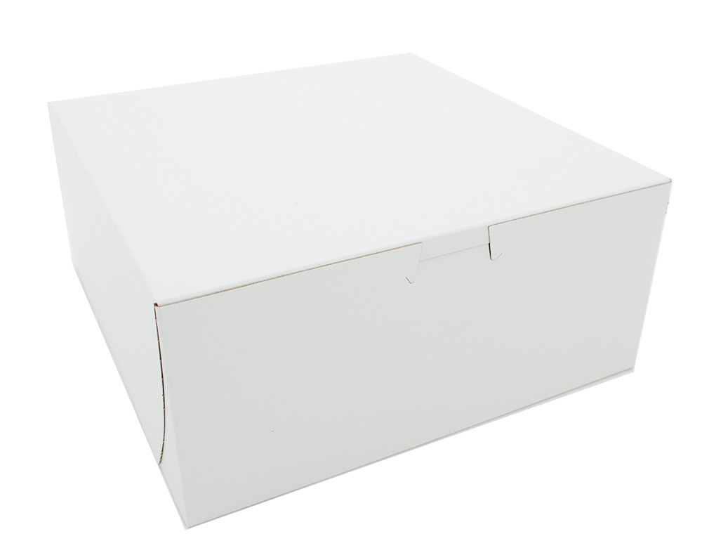 9X9X4 White Bakery Box