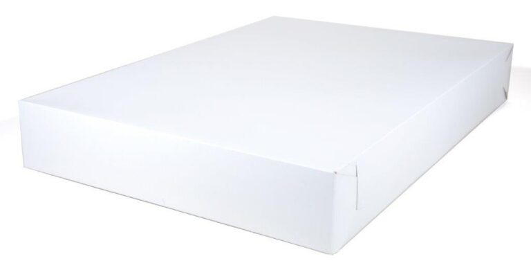 28X20X4 Full Sheet White Bakery Box