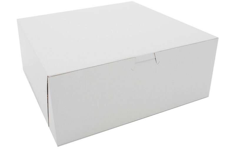 10X10X4 White Bakery Box