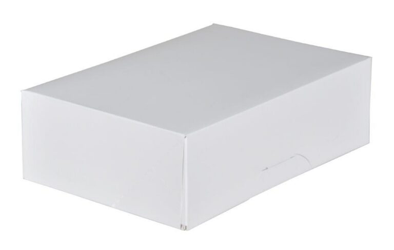 9 9/16 X 6 6/16 X 3 White Donut Box