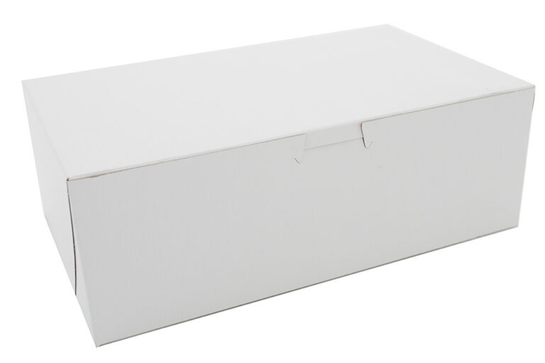 10X6X3.4 White Bakery Box
