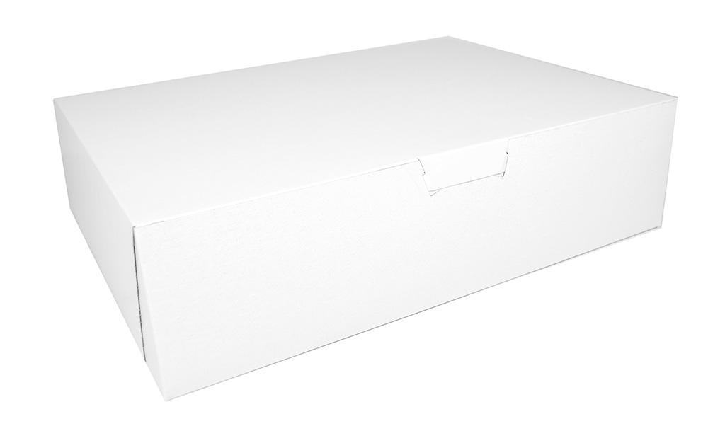 19 X 14 X 5 Half Sheet White Bakery Box
