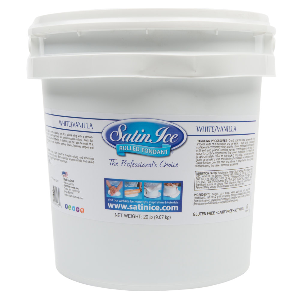 Satin Ice White Vanilla Fondant