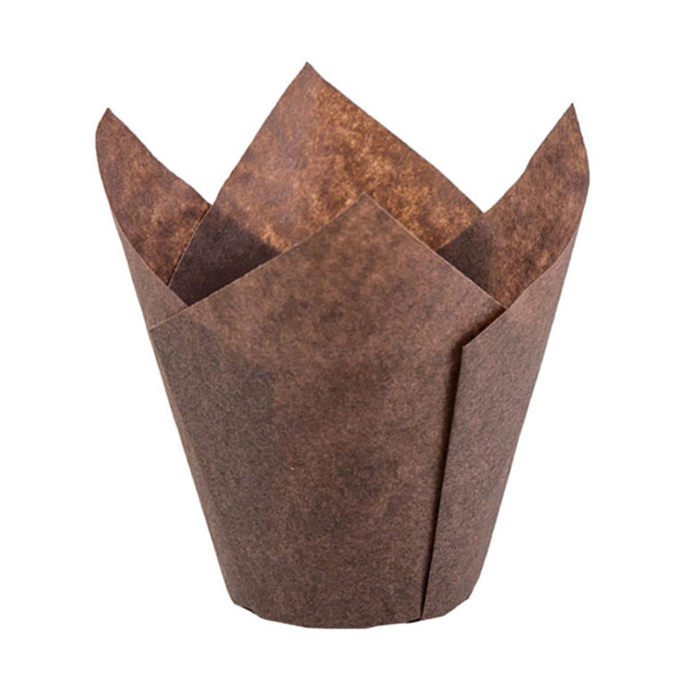 175/50 Brown Tulip Baking Cup