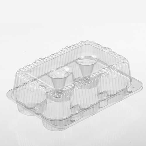 Container 6Ct Cupcake Hinged