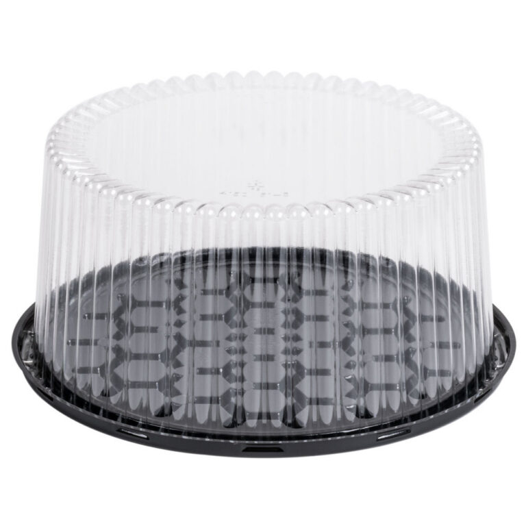 Container 10" Deep Black Cake Display