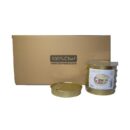 Round Gold Tin Can XL With Lid (Retail Pack)