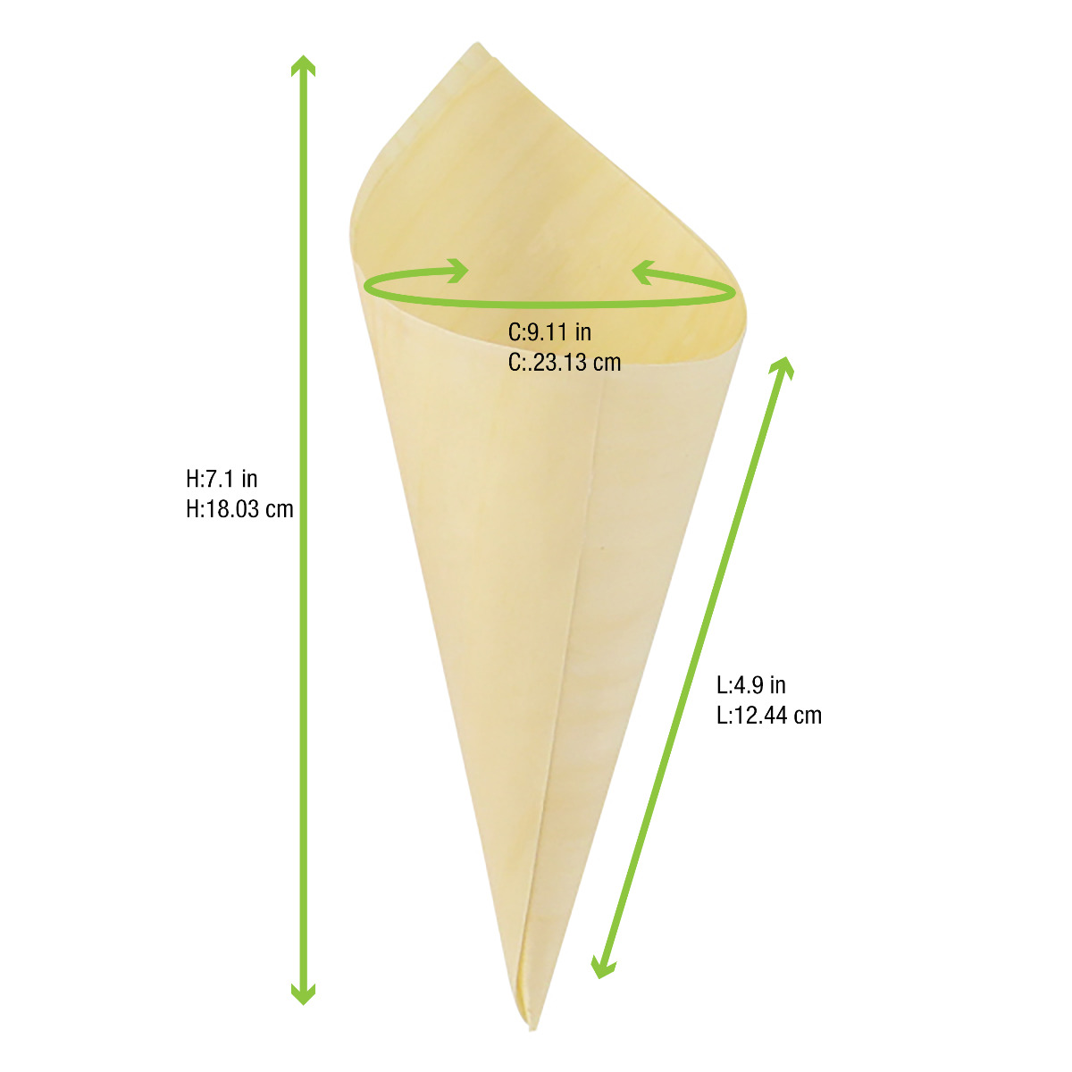 Wooden Cone Large - Image 2