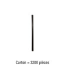 Black Rigid Straw 5mm