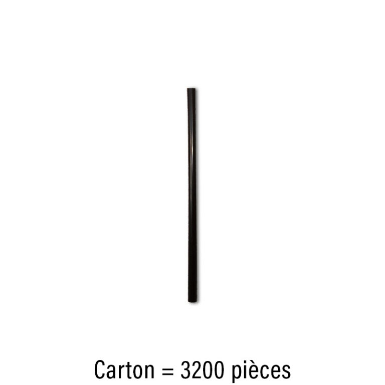Black Rigid Straw 5mm