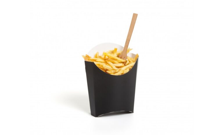 Mini Black French Fry Sleeve