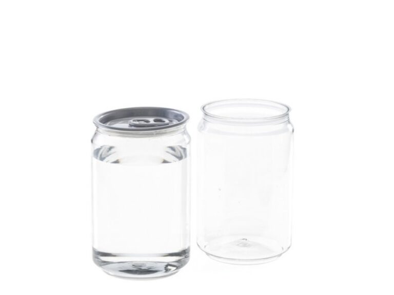 Clear PET Soda Can Small