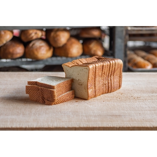 Pan De Mie Brioche Loaf Sliced