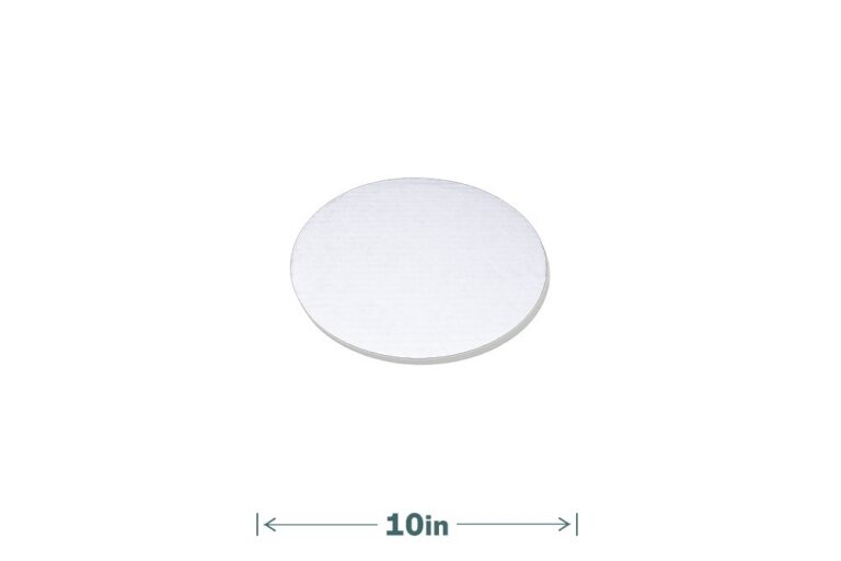 10" Round Waxed Singlewall Cake Board